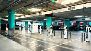 Infraestructura de recarga en parking subterráneo